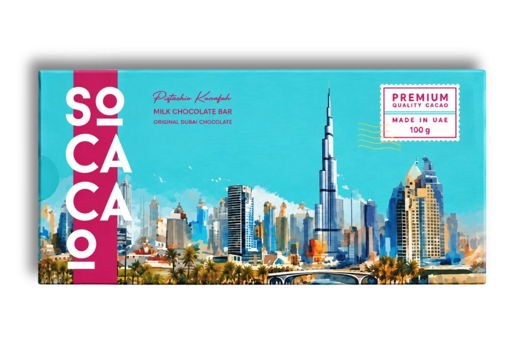 Pistachio kunafah chocolate bar (Dubai Chocolate)